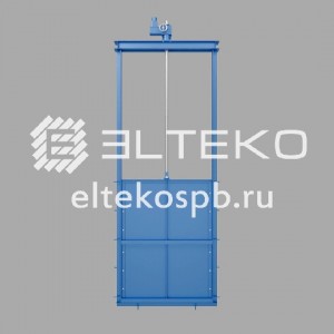 Затвор щитовой для лотка 1000х1000